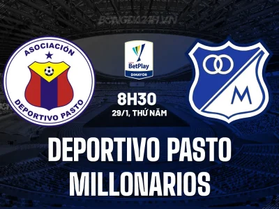 Deportivo Pasto vs Millonarios: Chủ nhà thăng hoa, đội khách sa sút – Dự đoán sốc trận đấu VĐQG Colombia 29/1