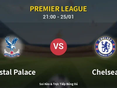 🔴 Trực Tiếp: Crystal Palace 0-1 Chelsea – Link Xem Premier League (Full HD)