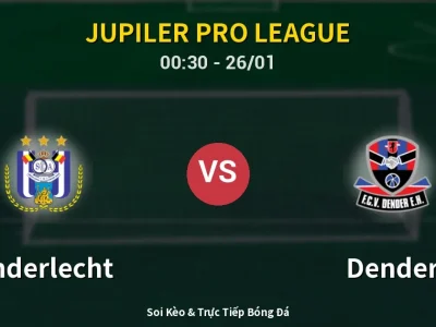 Kết Quả: Anderlecht 0-0 Dender – Highlight & Bàn Thắng | Jupiler Pro League