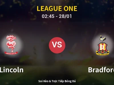 Kết Quả: Lincoln 3-0 Bradford – Highlight & Bàn Thắng | League One