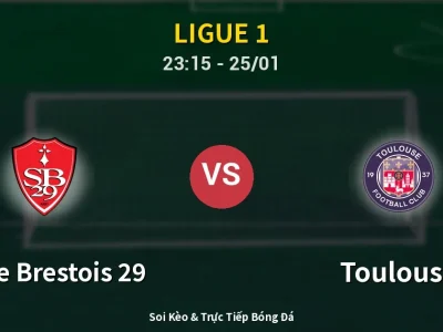Soi Kèo Stade Brestois 29 vs Toulouse – 23:15 25/01 | Nhận Định, Dự Đoán Tỷ Số