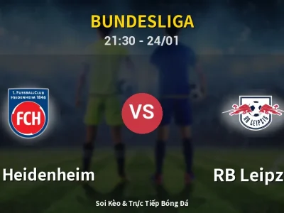 Soi Kèo 1. FC Heidenheim vs RB Leipzig – 21:30 24/01 | Nhận Định, Dự Đoán Tỷ Số