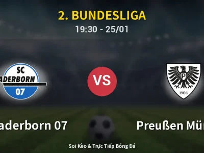 Kết Quả: SC Paderborn 07 2-1 Preußen Münster – Highlight & Bàn Thắng | 2. Bundesliga