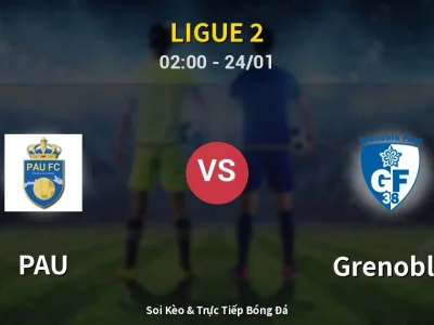 Kết Quả: PAU 2-2 Grenoble – Highlight & Bàn Thắng | Ligue 2