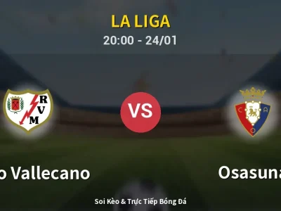 Soi Kèo Rayo Vallecano vs Osasuna – 20:00 24/01 | Nhận Định, Dự Đoán Tỷ Số