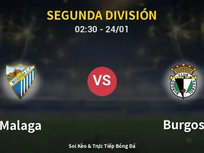 Kết Quả: Malaga 3-0 Burgos – Highlight & Bàn Thắng | Segunda División