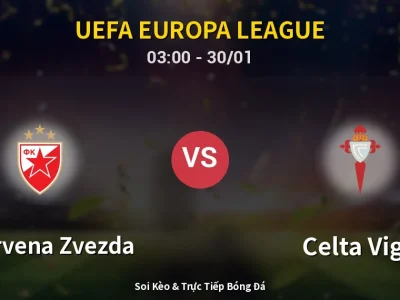 Kết Quả: FK Crvena Zvezda 1-1 Celta Vigo – Highlight & Bàn Thắng | UEFA Europa League