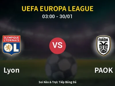 Kết Quả: Lyon 4-2 PAOK – Highlight & Bàn Thắng | UEFA Europa League
