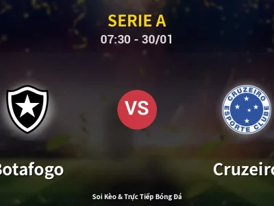Kết Quả: Botafogo 4-0 Cruzeiro – Highlight & Bàn Thắng | Serie A