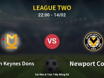 Soi Kèo Milton Keynes Dons vs Newport County – 22:00 14/02 | Nhận Định, Dự Đoán Tỷ Số