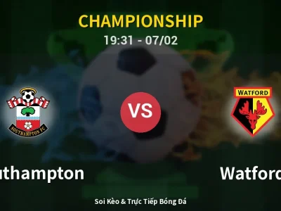 🔴 Trực Tiếp: Southampton 0-0 Watford – Link Xem Championship (Full HD)