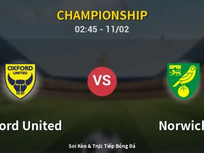 Kết Quả: Oxford United 0-3 Norwich – Highlight & Bàn Thắng | Championship