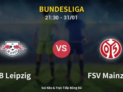 🔴 Trực Tiếp: RB Leipzig 0-0 FSV Mainz 05 – Link Xem Bundesliga (Full HD)