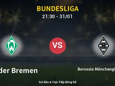 🔴 Trực Tiếp: Werder Bremen 0-0 Borussia Mönchengladbach – Link Xem Bundesliga (Full HD)