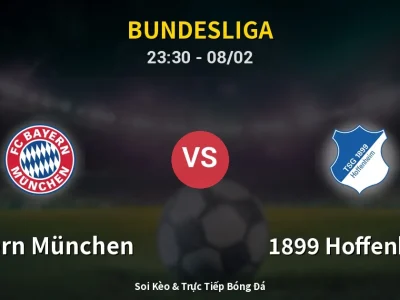 Soi Kèo Bayern München vs 1899 Hoffenheim – 23:30 08/02 | Nhận Định, Dự Đoán Tỷ Số