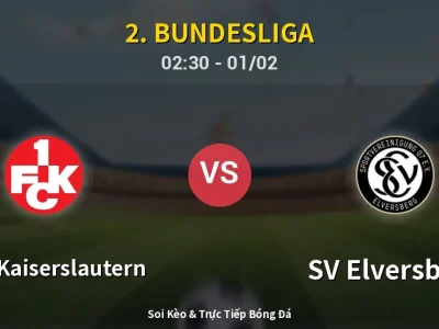 Kết Quả: 1. FC Kaiserslautern 1-3 SV Elversberg – Highlight & Bàn Thắng | 2. Bundesliga