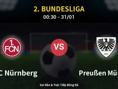 Kết Quả: 1. FC Nürnberg 1-1 Preußen Münster – Highlight & Bàn Thắng | 2. Bundesliga