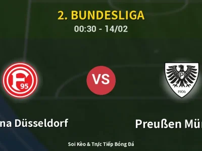 Kết Quả: Fortuna Düsseldorf 0-0 Preußen Münster – Highlight & Bàn Thắng | 2. Bundesliga