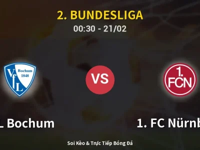 Kết Quả: VfL Bochum 1-1 1. FC Nürnberg – Highlight & Bàn Thắng | 2. Bundesliga