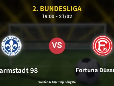 Kết Quả: SV Darmstadt 98 2-1 Fortuna Düsseldorf – Highlight & Bàn Thắng | 2. Bundesliga