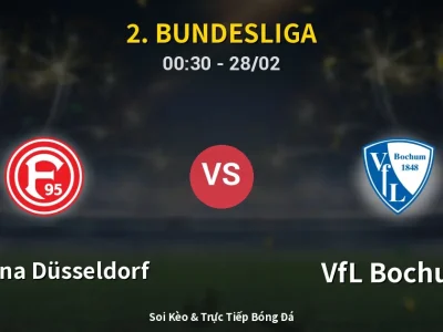 Kết Quả: Fortuna Düsseldorf 2-1 VfL Bochum – Highlight & Bàn Thắng | 2. Bundesliga