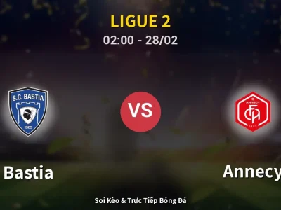 Kết Quả: Bastia 0-2 Annecy – Highlight & Bàn Thắng | Ligue 2