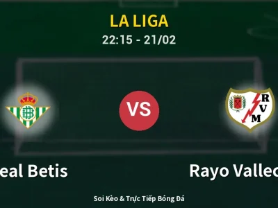 🔴 Trực Tiếp: Real Betis 0-0 Rayo Vallecano – Link Xem La Liga (Full HD)