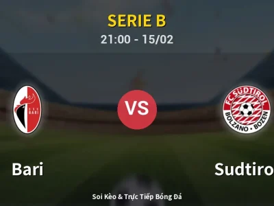 🔴 Trực Tiếp: Bari 1-2 Sudtirol – Link Xem Serie B (Full HD)