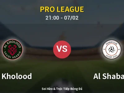 Soi Kèo Al Kholood vs Al Shabab – 21:00 07/02 | Nhận Định, Dự Đoán Tỷ Số