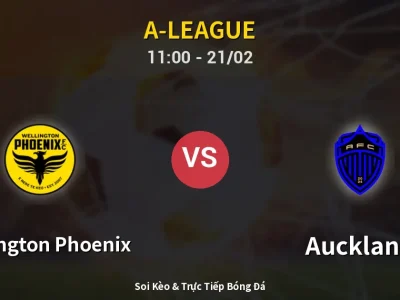 Kết Quả: Wellington Phoenix 0-5 Auckland – Highlight & Bàn Thắng | A-League