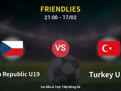 🔴 Trực Tiếp: Czech Republic U19 0-0 Turkey U19 – Link Xem Friendlies (Full HD)
