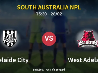 🔴 Trực Tiếp: Adelaide City 1-1 West Adelaide – Link Xem South Australia NPL (Full HD)
