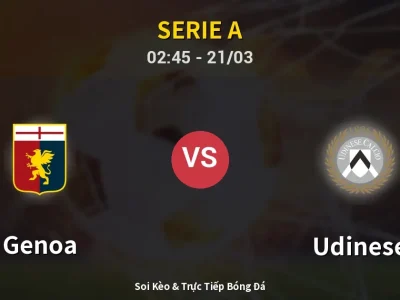Kết Quả: Genoa 0-2 Udinese – Highlight & Bàn Thắng | Serie A