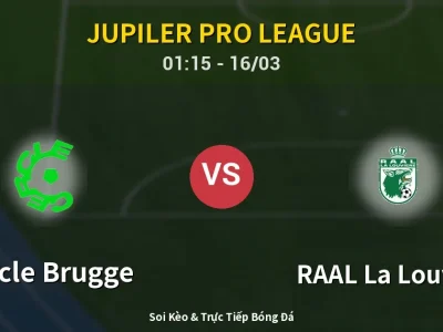 Kết Quả: Cercle Brugge 1-3 RAAL La Louvière – Highlight & Bàn Thắng | Jupiler Pro League
