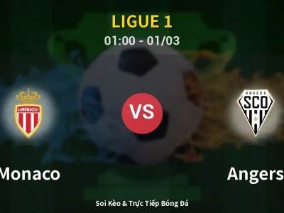 Kết Quả: Monaco 2-0 Angers – Highlight & Bàn Thắng | Ligue 1