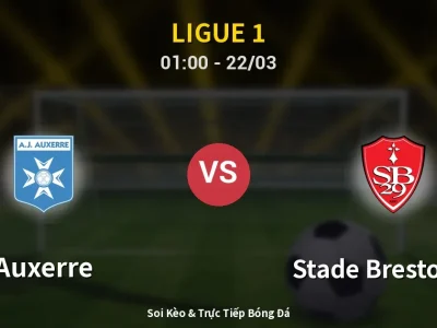 Kết Quả: Auxerre 3-0 Stade Brestois 29 – Highlight & Bàn Thắng | Ligue 1