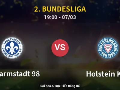 Kết Quả: SV Darmstadt 98 2-0 Holstein Kiel – Highlight & Bàn Thắng | 2. Bundesliga