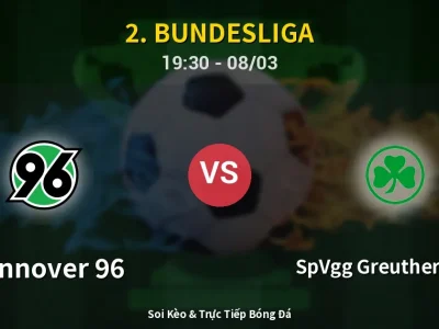 🔴 Trực Tiếp: Hannover 96 1-2 SpVgg Greuther Fürth – Link Xem 2. Bundesliga (Full HD)