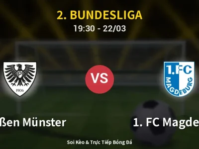 🔴 Trực Tiếp: Preußen Münster 1-2 1. FC Magdeburg – Link Xem 2. Bundesliga (Full HD)