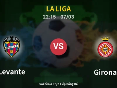 Soi Kèo Levante vs Girona – 22:15 07/03 | Nhận Định, Dự Đoán Tỷ Số