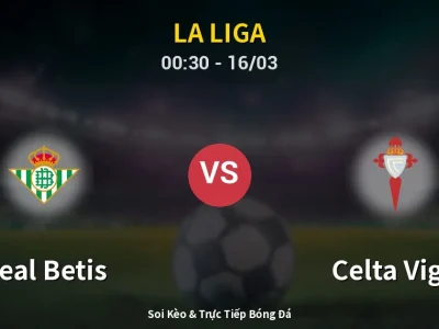 Kết Quả: Real Betis 1-1 Celta Vigo – Highlight & Bàn Thắng | La Liga