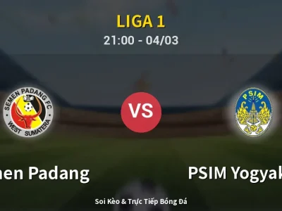 Soi Kèo Semen Padang vs PSIM Yogyakarta – 21:00 04/03 | Nhận Định, Dự Đoán Tỷ Số