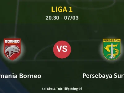 🔴 Trực Tiếp: Pusamania Borneo 1-0 Persebaya Surabaya – Link Xem Liga 1 (Full HD)