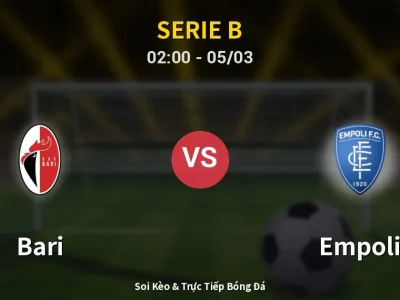 Kết Quả: Bari 2-1 Empoli – Highlight & Bàn Thắng | Serie B