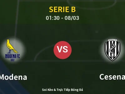 Kết Quả: Modena 0-0 Cesena – Highlight & Bàn Thắng | Serie B