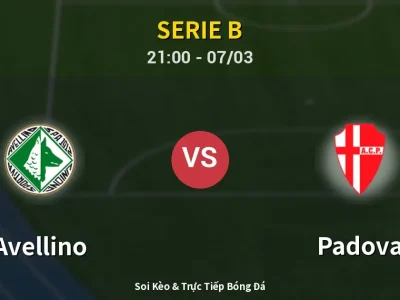 🔴 Trực Tiếp: Avellino 0-0 Padova – Link Xem Serie B (Full HD)
