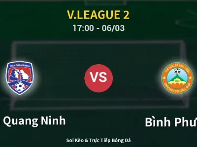 Kết Quả: Than Quang Ninh 1-1 Bình Phước – Highlight & Bàn Thắng | V.League 2