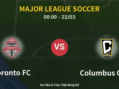 Kết Quả: Toronto FC 2-1 Columbus Crew – Highlight & Bàn Thắng | Major League Soccer