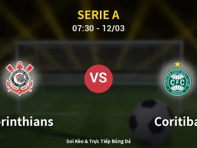 Kết Quả: Corinthians 0-2 Coritiba – Highlight & Bàn Thắng | Serie A