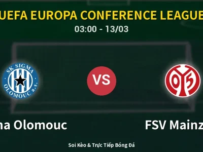 Kết Quả: Sigma Olomouc 0-0 FSV Mainz 05 – Highlight & Bàn Thắng | UEFA Europa Conference League